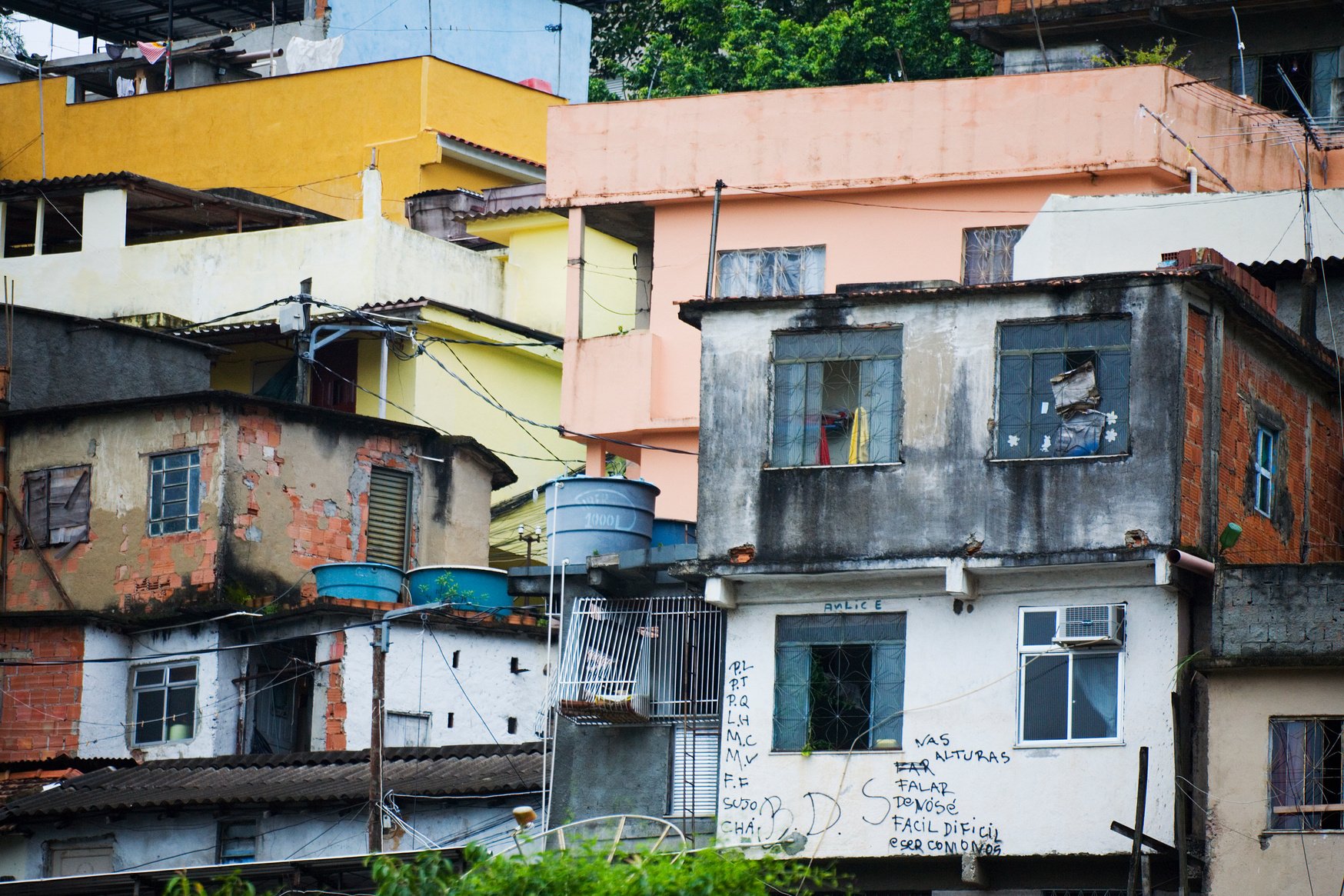 Shacks in a Poor Neighborhood in Rio de Janeiro